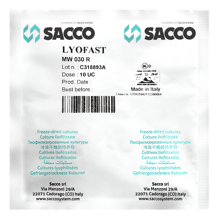 Мезофильная закваска Sacco MW 030/031/032/036 (10UC) - купить в Москве